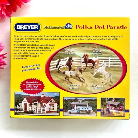NEW Breyer Stablemates Polka Dot Parade Horse Figures Collectible Toy Set # 5979 - Picture 10 of 15